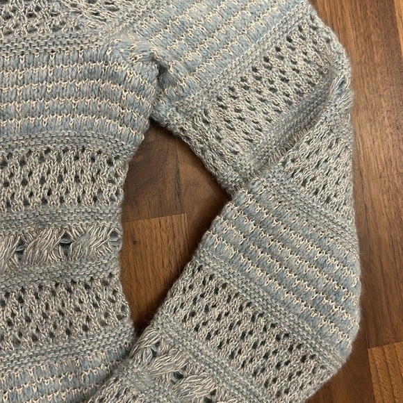 NWT / Anthropologie / Medium / Blue/Bleu Zipper Cardigan - Picture 4 of 12